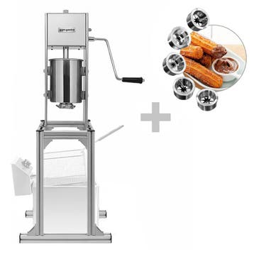 GGM Gastro | Churrosmachine - 3L - met onderstel - incl. 5 |, Verzenden, Nieuw in verpakking, RVS Meubilair