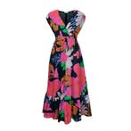 Frogbox • zwarte maxi jurk met bloemen • 36, Kleding | Dames, Jurken, Princess goes Hollywood, Verzenden, Zwart, Nieuw