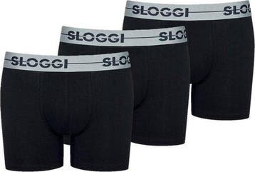 sloggi - Maat S - men Go Heren Hipster 3-pack - Zwart, Verzenden
