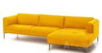 Loungebank Bern - loungebanken - Geel, Nieuw, 125 tot 150 cm, Leer, 250 tot 300 cm