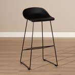 50% Korting: Barkruk Ellen zwart Scandinavisch design 76 cm, Ophalen, Zo goed als nieuw