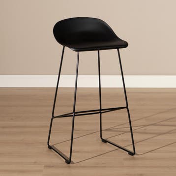50% Korting: Barkruk Ellen zwart Scandinavisch design 76 cm, Ophalen, Zo goed als nieuw