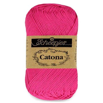Scheepjes Catona 50 gram - 604 neon roze - Katoen Garen, Ophalen of Verzenden, Nieuw