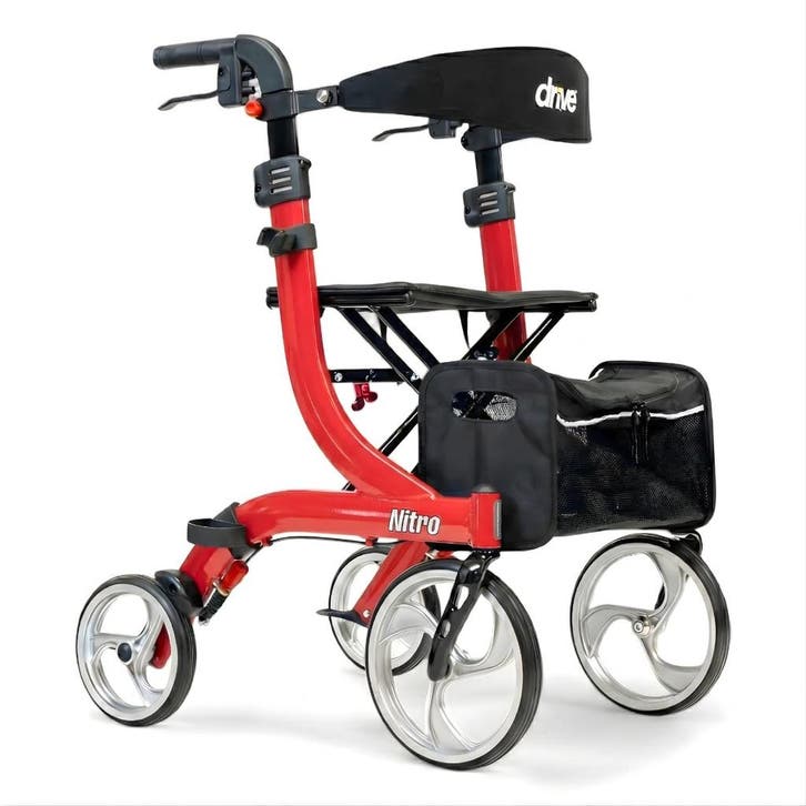 Rollator Nitro Small - Rood, Diversen, Rollators, Verzenden