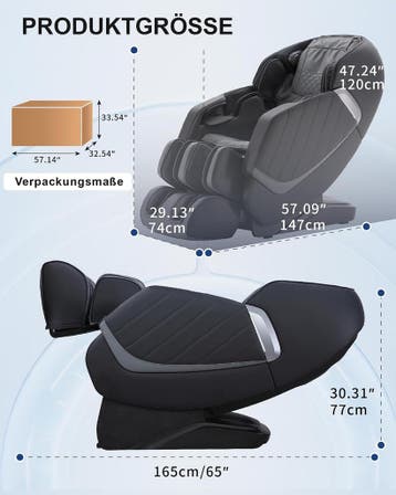 MeitFith Massagestoel, full-body massage 3D massagestoel, sh, Verzenden, Zo goed als nieuw