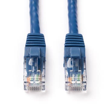 Netwerkkabel | Cat6a U/UTP | 10 meter (Blauw), Computers en Software, Verzenden, Nieuw