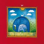Kunstdruk Linda Edwards - Three little elephants 40x40cm, Verzenden, Nieuw