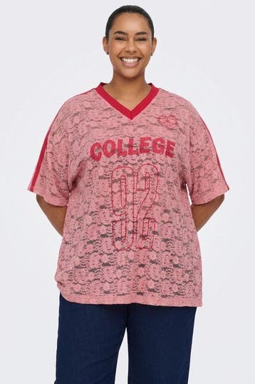 ONLY T-shirt Vhals kant Maat:, Kleding | Dames, T-shirts, Verzenden, Nieuw, Overige kleuren
