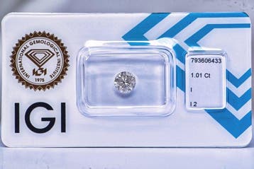 Zonder minimumprijs - 1 pcs Diamant (Natuurlijk) - 1.01 ct -, Nieuw