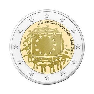 Frankrijk 2 Euro Europese Vlag 2015, Postzegels en Munten, Munten | Europa | Euromunten, Verzenden