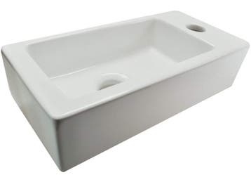 Mini-Rhea rechts fontein <br/>360 x 180 x 90 mm wit, Verzenden, Nieuw
