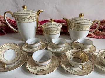 Limoges - Charles Ahrenfeldt - Koffieservies (23) -