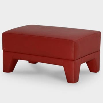 Pode Edit poef, rood leder, 57 x 41 cm, Ophalen of Verzenden, Nieuw in verpakking