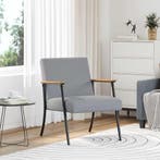 vidaXL Fauteuil Lichtgrijs Stof, Verzenden, Nieuw