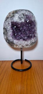 amethist paarse amethistkwarts - Hoogte: 30 cm - Breedte: 17