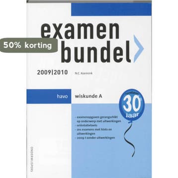 Examenbundel 2009/2010 Havo Wiskunde A 9789006075434, Verzenden, Gelezen, N.C. Keemink
