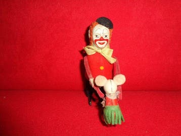 Schuco - Blikken speelgoed - Dancing Clown Figure -, Antiek en Kunst, Antiek | Speelgoed