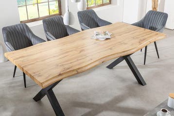 Industriële eettafel WILD 200cm Bruin Wild eiken design, Ophalen of Verzenden, Nieuw