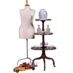 Grote 18e eeuwse Dumb Waiter met drie roterende bladen No381, Antiek en Kunst, Ophalen of Verzenden