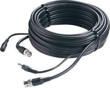 Nedis CCTV-Security Kabel - BNC / DC - 50.0 m - Rond - PVC -, Verzenden, Zo goed als nieuw