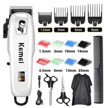 Professionele Tondeuse – Draadloze Haartrimmer LCD, Verzenden, Nieuw