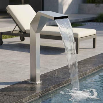vidaXL Pool Waterval Roestvrij staal 50 x 30 x 90 cm, Tuin en Terras, Verzenden, Nieuw