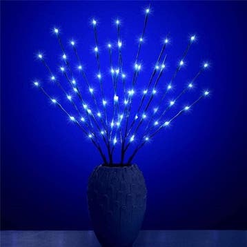 Kerst wilgentakken set - 20 LEDs - Blauw, Diversen, Ophalen of Verzenden, Nieuw