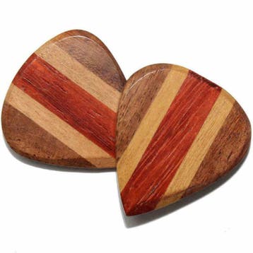 Cocobolo, Esdoorn &amp;  Padoek handgemaakte houten plectrum, Ophalen of Verzenden, Nieuw