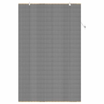 vidaXL Rolgordijn Grijs 150 x 220 cm Bamboe, Verzenden, Nieuw, Grijs