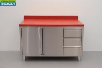 HCB RVS Polyethylene PE Werkkast Kast Snijtafel 2 klapdeuren, Ophalen of Verzenden, Nieuw in verpakking