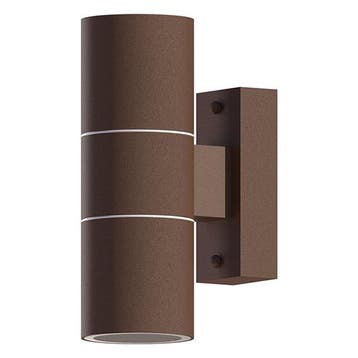 Wandlamp buiten | Calex | Turin (2x GU10, RVS, Roest), Verzenden, Nieuw