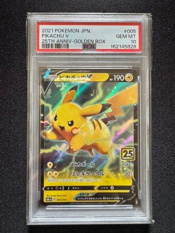 Pokémon - 1 Graded card - Pikachu V - PSA 10 - Sword &, Nieuw