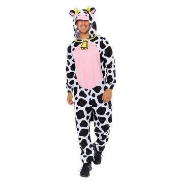 Koe Onesie Met Capuchon Plush Volwassenen, Ophalen of Verzenden, Nieuw