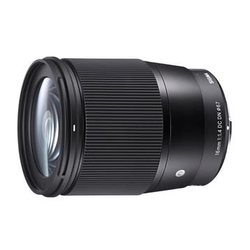 Sigma 16mm f/1.4 DC DN Contemporary Canon EF-M-mount, Audio, Tv en Foto, Fotografie | Lenzen en Objectieven, Verzenden, Gebruikt