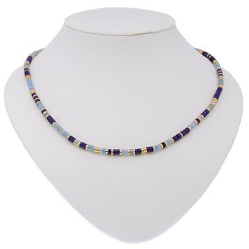 Gemengde edelstenen - Zilver - Halsketting - Aquamarijn -