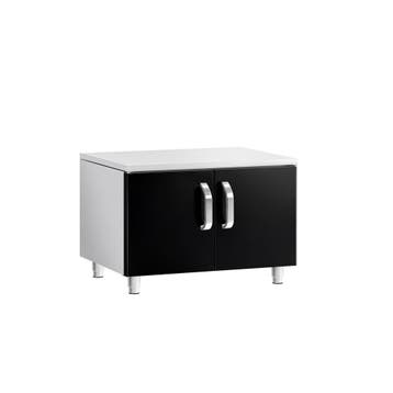 GGM Gastro | RVS onderbouw - 800mm - 2 deuren - zwart |, Verzenden, Nieuw in verpakking
