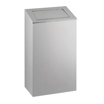GGM Gastro | Afvalbak - pushdeksel - 38 liter - | MEPD38S, Verzenden, Nieuw in verpakking