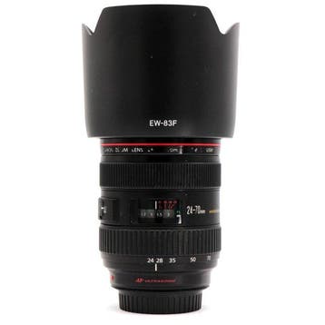 Canon EF 24-70mm f/2.8L USM + EW-83F type zonnekap #CANON, Nieuw