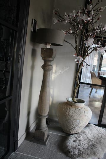 Baluster vloerlamp Old brown 125 cm, Huis en Inrichting, Ophalen of Verzenden, Nieuw