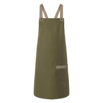 GGM Gastro | (6 stuks) KARLOWSKY | Slabbenschort Urban Look, Verzenden, Nieuw, Groen, Schort