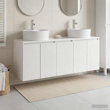 vidaXL Badkamerkastenset 3 st Hoogglans Wit 49,5 x 44,5 x 65, Verzenden, Nieuw