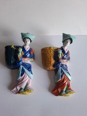 wandvakken - Porselein - Japan - Begin 20e eeuw, Antiek en Kunst
