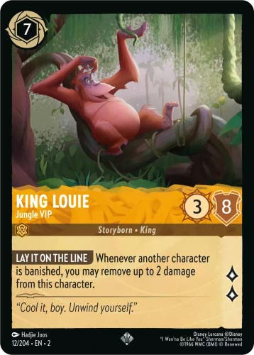 [12/204][S2] - KING LOUIE - Jungle VIP ENG FOIL [M/NM], Verzenden, Nieuw