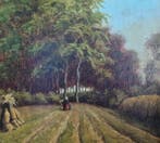 Gesigneerd L.A. Kuyck (XIX) - Schitterend zomers Frans