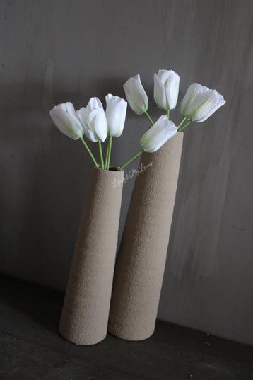 Kunstboeketje Tulpen white 35 cm, Huis en Inrichting, Ophalen of Verzenden, Nieuw