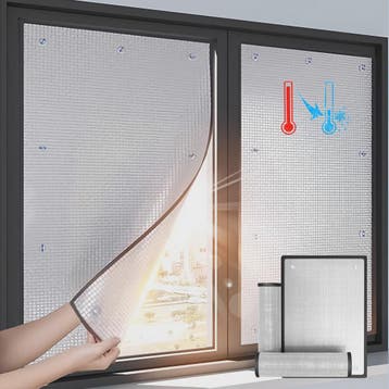 Raamfolie Blackout Zonwering Isolatie UV Bescherming - Zilve, Verzenden, Nieuw