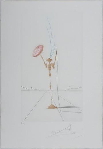Salvador Dali (1904-1989) - Don Quichotte, Antiek en Kunst