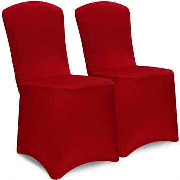 Stoelhoes Set van 2 Bordeaux (Stoelhoezen, Tafels-Stoelen), Tuin en Terras, Verzenden, Nieuw