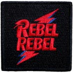David Bowie - Rebel Rebel Red & Blue Patch off. merchandise, Ophalen of Verzenden, Nieuw, Kleding