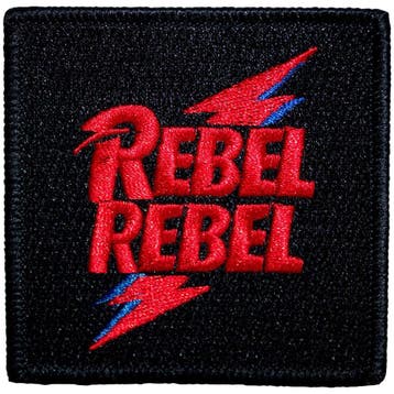 David Bowie - Rebel Rebel Red & Blue Patch off. merchandise, Ophalen of Verzenden, Nieuw, Kleding